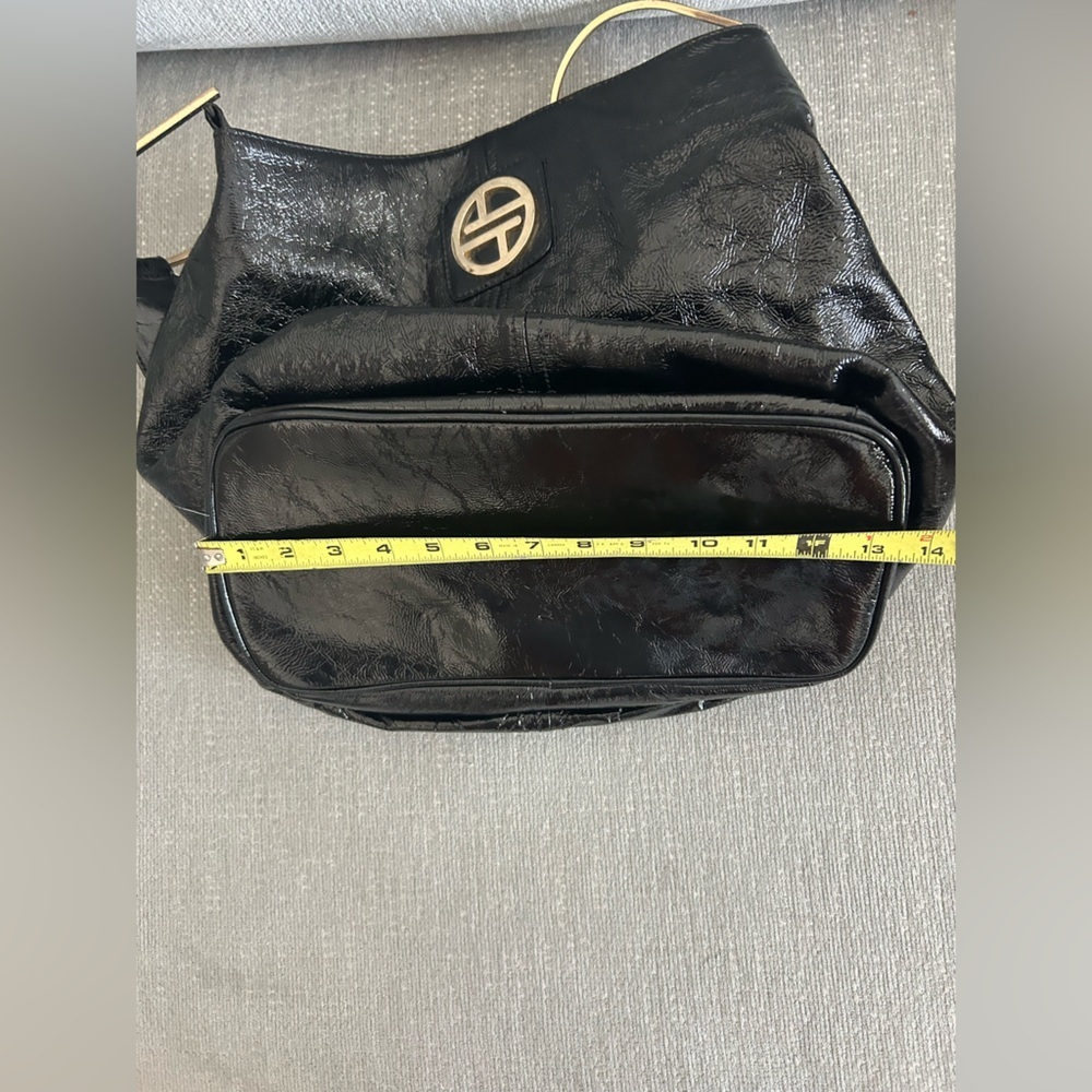 VTG Leather Black Genuine Leather  Shoulder Bag - Picture 13 of 13